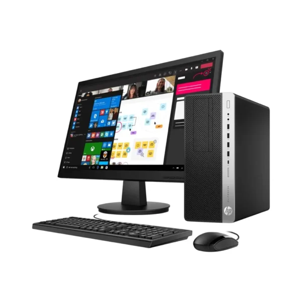 Computadora de escritorio HP - Inter i5-8tha Generación - Memoria RAM 16GB DDR4 - Disco duro 500GB SSD SATA