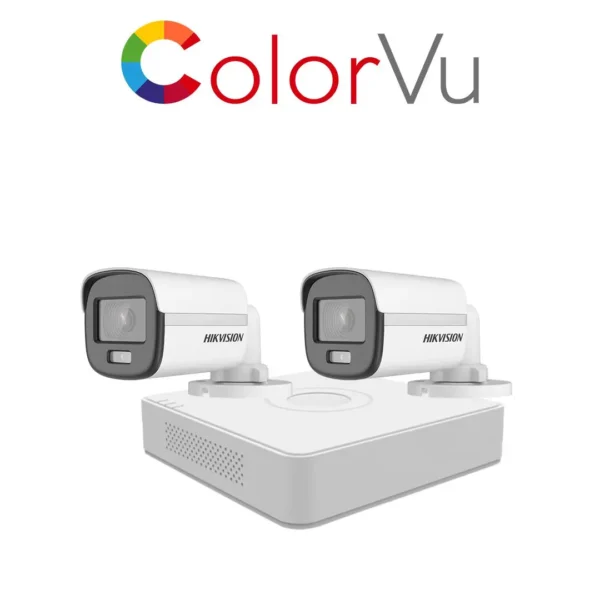 Hikvision Color Vu Audio  Combo de 2 camaras 2mpx